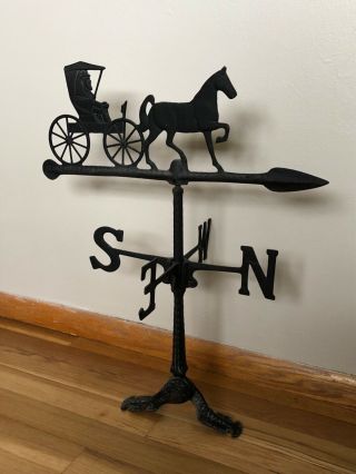 Vintage Horse And Buggy Weathervane