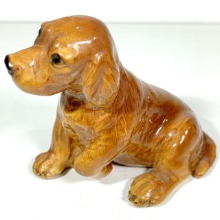 Vintage Mortens Studio Dog Figurine Ceramic Dachshund Puppy