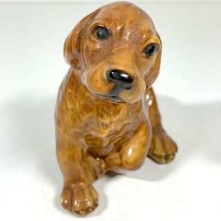 Vintage Mortens Studio Dog Figurine Ceramic Dachshund Puppy 2
