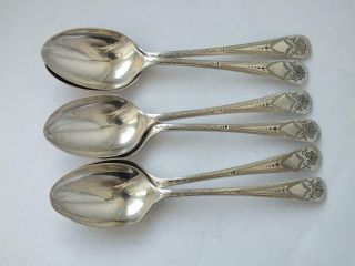 Pretty Set Of 6 Antique Solid Sterling Silver Teaspoons 1895/ L 13.  2 Cm/ 117 G