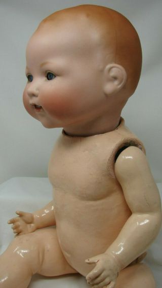 Antique Large 20 " Armand Marseille Character Bisque Baby Doll
