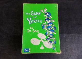 Vintage Revell 1960 The Game Of Yertle By Dr.  Seuss - One Yertle Missing