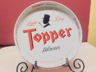 Vintage Topper Pilsner Beer Tray Steel Standard Rochester Brewing Co York