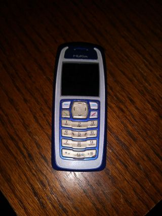 Nokia 3120b - White & Blue [cingular/att] Cell Phone No Battery