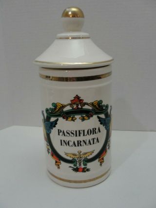 Vintage Large Apothecary Pharmacy Jar Decanter Passiflora Incarnata