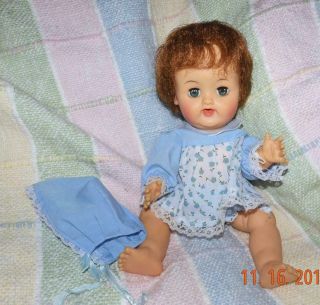 Vintage 1957 Vw - 1 12” Ideal Doll Betsy Wetsy Drink Wet Baby Doll