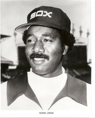 Cleon Jones Chicago White Sox,  Black And White 8 X 10 Photo