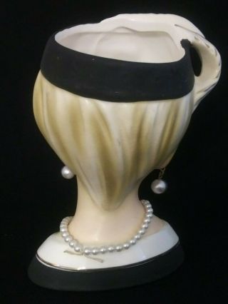 vintage lady head vase 3