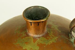 RARE Antique 1800 ' s Vodka Distilling Jug Dovetailed Copper Imperial Russia 3