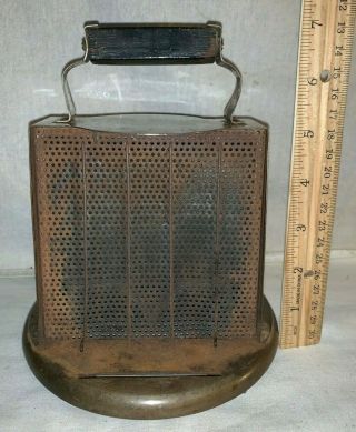 Antique Cast Iron Base Stove Top Burner Toaster Patented Kitchen Gadget Vintage