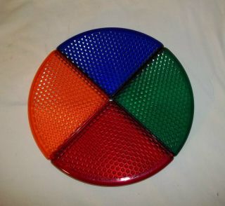 Vintage 9 " Penetray Motorized Color Wheel Lens Only For Aluminum Christmas Tree