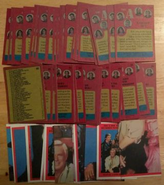 (1) VINTAGE 1983 THE A TEAM TRADING CARDS 66,  12 STICKERS 2