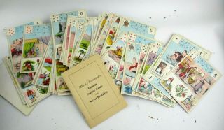 Complete Set Of Vintage Mll Lenormand Tarot / Fortune Telling Cards W/ Booklet