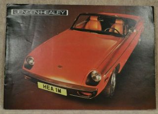 Vintage 1974 Jensen Healey Color Sales Brochure Auto Center Van Nuys Ca