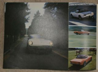 Vintage 1974 Jensen Healey Color Sales Brochure Auto Center Van Nuys CA 3