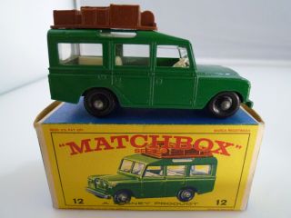 Vintage Matchbox Lesney No.  12c Land Rover Safari 1965 Vgc