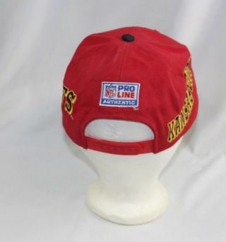 Vintage 90s Kansas City Chiefs Sports Specialties Pro Line Snapback Hat Cap 3