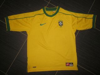 Mens Vintage Brazil 1998/00 Nike Home Football Shirt (s) - Ronaldo Rivaldo Era