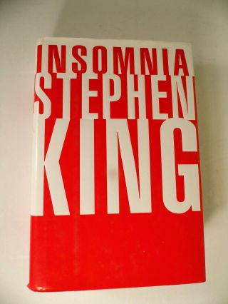Insomnia By Stephen King Hard Cover Dust Jacket 1st.  Edition,  1st Print