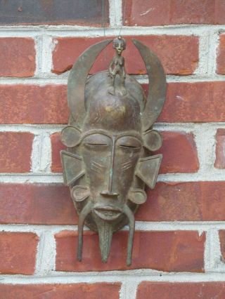 African Senufo Mask Brass Or Bronze Africa Art Kpelie Fertility
