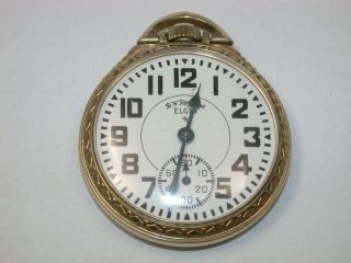 Elgin 16 Size 21 Jewel B.  W.  Raymond Model 571 Pocket Watch.  6m