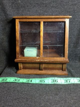 Dollhouse Miniature Antique Bakers Furniture Store Wood Cabinet Scale 1:12