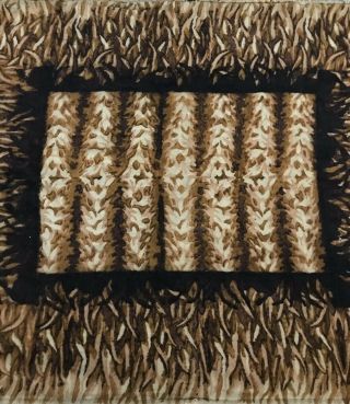 Antique Carriage Blanket Mohair Wool Fur Buggy Sleigh Lap Robe Vintage Stroock