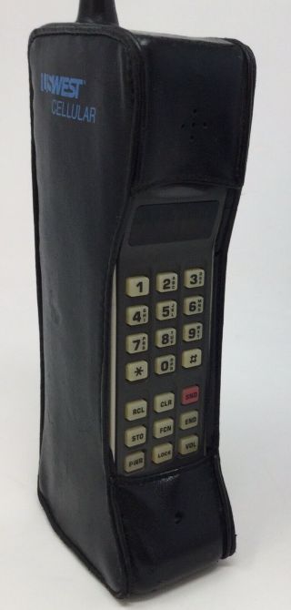 Vintage Motorola Classic Full Brick Cellular Phone Holster Collectible Us West