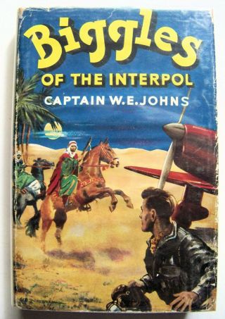 C.  1960 U.  K.  Edition Biggles Of The Interpol By Capt.  W.  E.  Johns W/dj