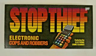 Stop Thief Electronic Cops And Robbers Vintage Parker Brothers Game 1979