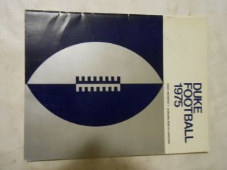1975 Duke Football Media Guide,  Durham,  North Carolina