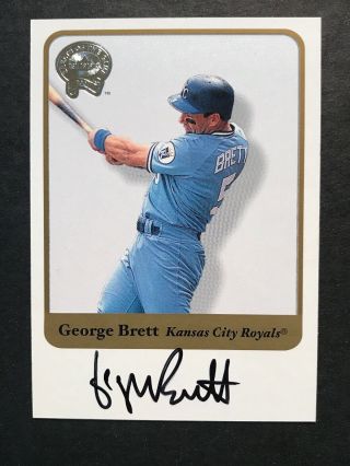 George Brett - 2001 Greats Of The Game Autographs Sp - On Card Auto
