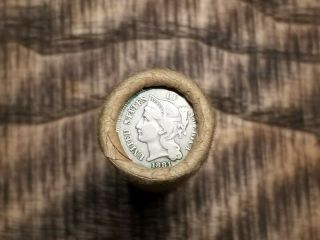 1881 3 Cent Nickel& 1892 Indian Head /old Small Cent Roll/ Antique/ag - Unc 729.