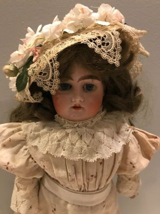 Lilly Doll Antique 16 " Armand Marseille German Bisque Germany Leather Body 7/0