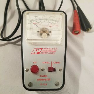 Vintage Peerless Instrument Co.  Tune Up Testers Dwell Ohm Meter D - 10a