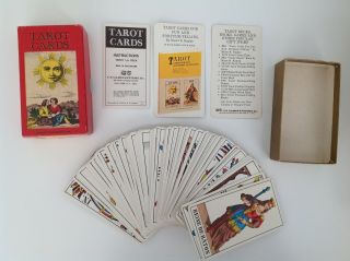 Vintage Ag Muller Cie Tarot Cards 1jj Deck With Instructions - 1970 Switzerland