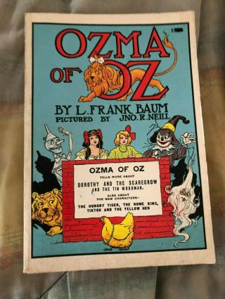 Ozma Of Oz,  J Frank Baum,  John R Neill,  Softcover Book