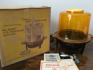 Vintage 1980s West Bend Butter Matic Automatic Corn Popper Complete,