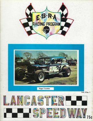 1970 Lancaster Speedway Modified Program - Roger Treichler - Db