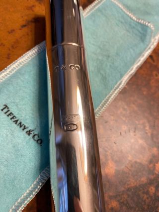 Tiffany & Co.  Sterling Silver.  925 Cigar Tube Holder/Case Authentic Rare 2