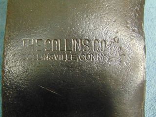 Vintage Collins Legitimus Double Bit Axe Head Crown & Hammer Collinsville Conn. 2