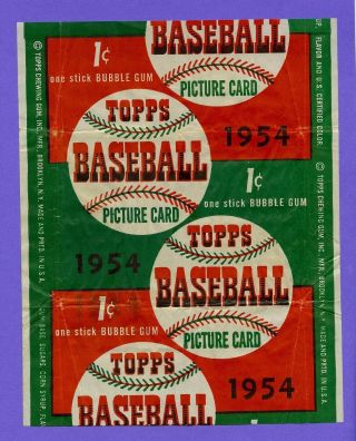1954 Topps Baseball 1 Cent Wrapper
