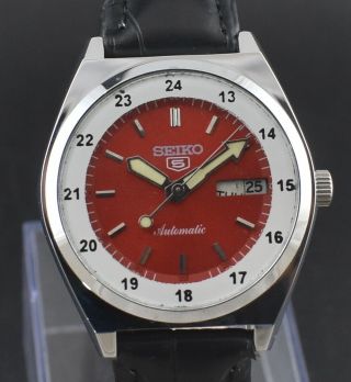 Vintage Seiko Automatic 17 Jewel Cal.  6309a Day Date Men 