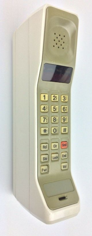 Vintage Motorola Dynatac 8000 Brick Cell Phone,  Holster - Powers Up Ok