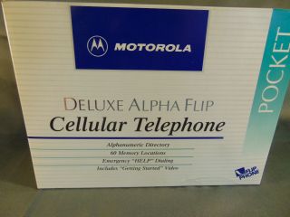 Motorola Deluxe Alpha Flip Cellular Phone Car Charger Video Auto Halloween Vtg