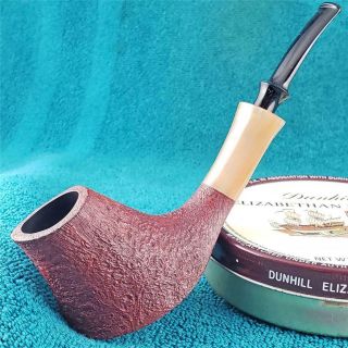 Very Adam Davidson Large Horn Shanked Volcano Freehand American Estate Pipe