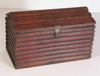 Ca1880 Black Americana Figural Log Cabin Wooden Cigar Box - " Cabin Home " Cigars