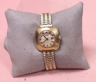 Vintage Seiko Automatic 21 Jewels Gold Toned Ladies Wristwatch - S43