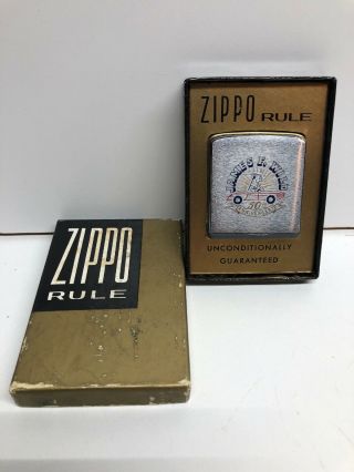 Vintage Zippo Rule.  1960’s.  James F Wild Auto Parts 50th Anniversary