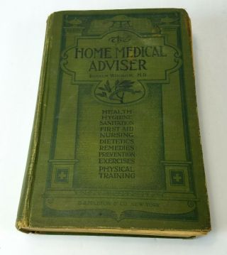 Antique The Home Medical Adviser A Popular Work On The Treatment Of Disease Hc